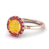 1ct Round Citrine Engagement Ring - Natalia No. 611 image 1