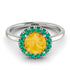 1ct Round Citrine Engagement Ring - Natalia No. 606 image 3