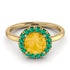 1ct Round Citrine Engagement Ring - Natalia No. 604 image 3