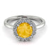 1ct Round Citrine Engagement Ring - Natalia No. 603 image 3