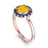 1ct Round Citrine Engagement Ring - Natalia No. 614 image 2