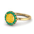 1ct Round Citrine Engagement Ring - Natalia No. 604 image 1