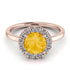 1ct Round Citrine Engagement Ring - Natalia No. 602 image 3