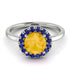 1ct Round Citrine Engagement Ring - Natalia No. 615 image 2