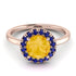 1ct Round Citrine Engagement Ring - Natalia No. 614 image 3