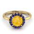 1ct Round Citrine Engagement Ring - Natalia No. 613 image 3