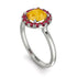 1ct Round Citrine Engagement Ring - Natalia No. 612 image 2