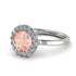 1ct Round Morganite Engagement Ring - Natalia No. 903 image 1