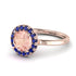 1ct Round Morganite Engagement Ring - Natalia No. 914 image 1