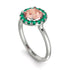 1ct Round Morganite Engagement Ring - Natalia No. 906 image 2