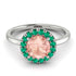 1ct Round Morganite Engagement Ring - Natalia No. 906 image 3