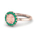 1ct Round Morganite Engagement Ring - Natalia No. 905 image 1
