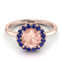1ct Round Morganite Engagement Ring - Natalia No. 914 image 3