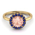 1ct Round Morganite Engagement Ring - Natalia No. 913 image 3