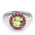1ct Round Peridot Engagement Ring - Natalia No. 712 image 2