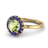 1ct Round Peridot Engagement Ring - Natalia No. 713 image 1