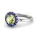 1ct Round Peridot Engagement Ring - Natalia No. 715 image 1