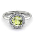 1ct Round Peridot Engagement Ring - Natalia No. 703 image 2