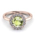 1ct Round Peridot Engagement Ring - Natalia No. 702 image 2