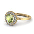 1ct Round Peridot Engagement Ring - Natalia No. 701 image 1