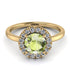 1ct Round Peridot Engagement Ring - Natalia No. 701 image 2