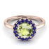 1ct Round Peridot Engagement Ring - Natalia No. 714 image 2