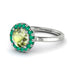 1ct Round Peridot Engagement Ring - Natalia No. 706 image 1