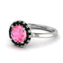 1ct Round Pink Moissanite Engagement Ring - Natalia No. 809 image 1