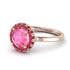 1ct Round Pink Moissanite Engagement Ring - Natalia No. 811 image 1