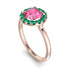 1ct Round Pink Moissanite Engagement Ring - Natalia No. 805 image 2