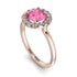 1ct Round Pink Moissanite Engagement Ring - Natalia No. 802 image 2
