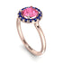 1ct Round Pink Moissanite Engagement Ring - Natalia No. 814 image 2