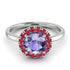 1ct Round Tanzanite Engagement Ring - Natalia No. 212 image 2
