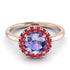 1ct Round Tanzanite Engagement Ring - Natalia No. 211 image 2