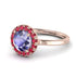 1ct Round Tanzanite Engagement Ring - Natalia No. 211 image 1