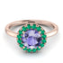 1ct Round Tanzanite Engagement Ring - Natalia No. 205 image 2