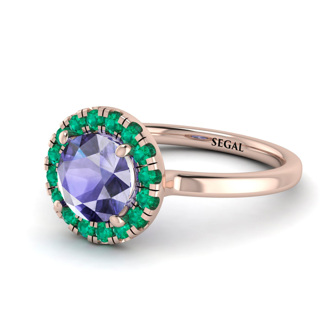 1ct Round Tanzanite Engagement Ring - Natalia No. 205