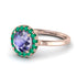 1ct Round Tanzanite Engagement Ring - Natalia No. 205 image 1