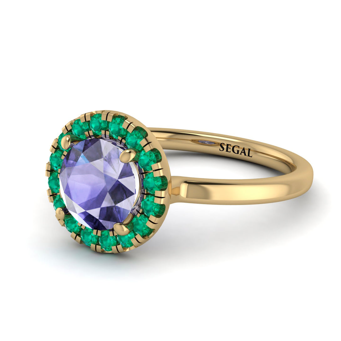 1ct Round Tanzanite Engagement Ring - Natalia No. 204