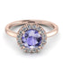 1ct Round Tanzanite Engagement Ring - Natalia No. 202 image 2