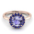 1ct Round Tanzanite Engagement Ring - Natalia No. 214 image 2
