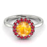 1ct Round Yellow Diamond Engagement Ring - Natalia No. 1012 image 3