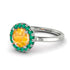 1ct Round Yellow Diamond Engagement Ring - Natalia No. 1006 image 1