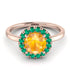 1ct Round Yellow Diamond Engagement Ring - Natalia No. 1005 image 3