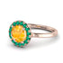 1ct Round Yellow Diamond Engagement Ring - Natalia No. 1005 image 1