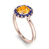 1ct Round Yellow Diamond Engagement Ring - Natalia No. 1014 image 2