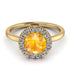 1ct Round Yellow Diamond Engagement Ring - Natalia No. 1001 image 3