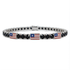 Black Diamond Tennis Bracelet with United States Flag no. 9 image 1