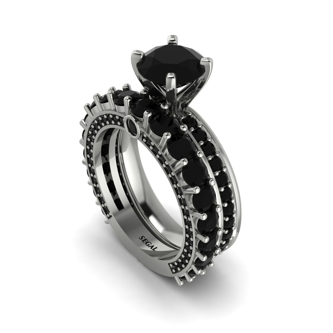 Black Diamond Eternal Love Bridal Set - Anaya No. 9