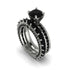 Black Diamond Eternal Love Bridal Set - Anaya No. 9 image 1